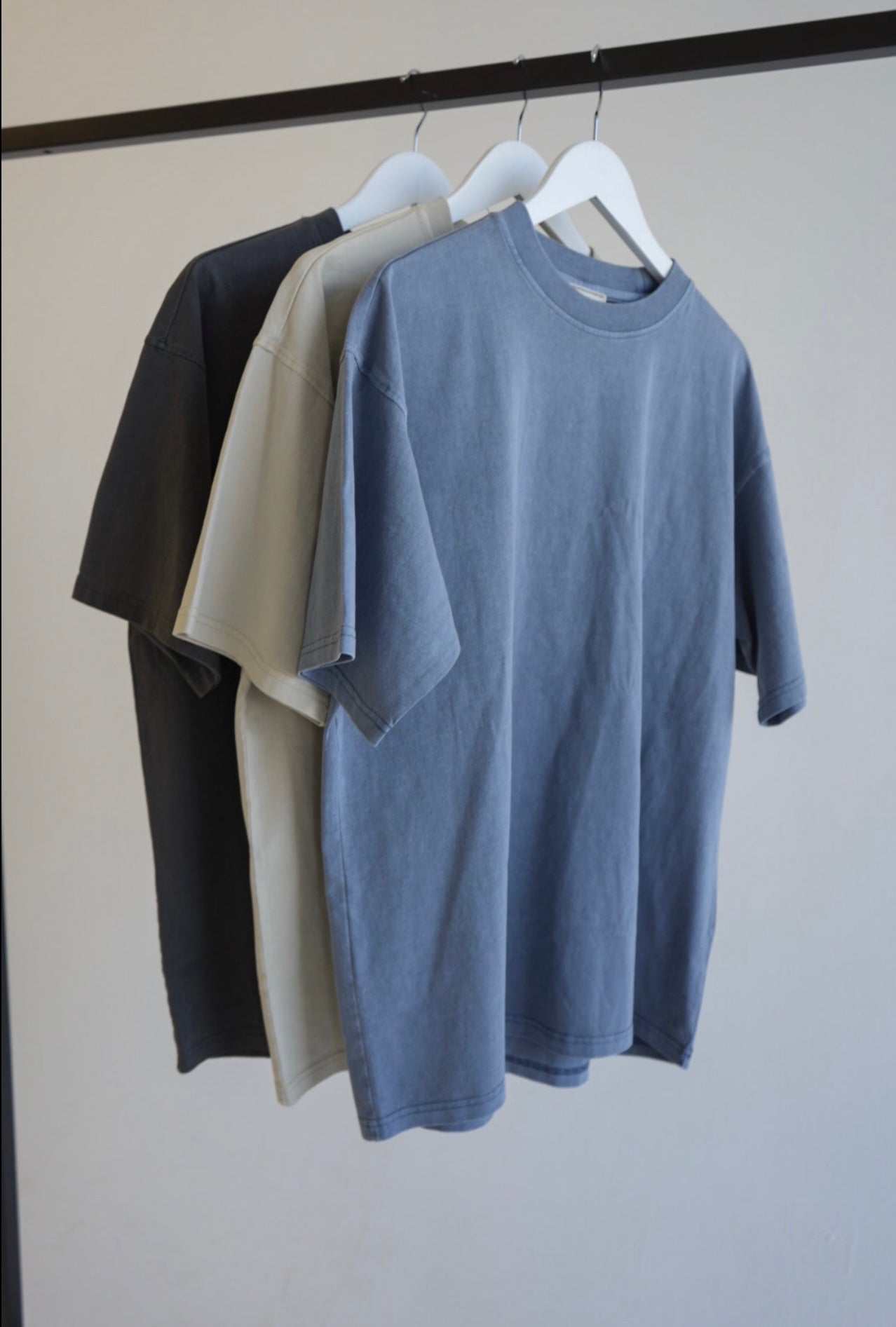 Standard Blank T-Shirt Washed Steel Blue