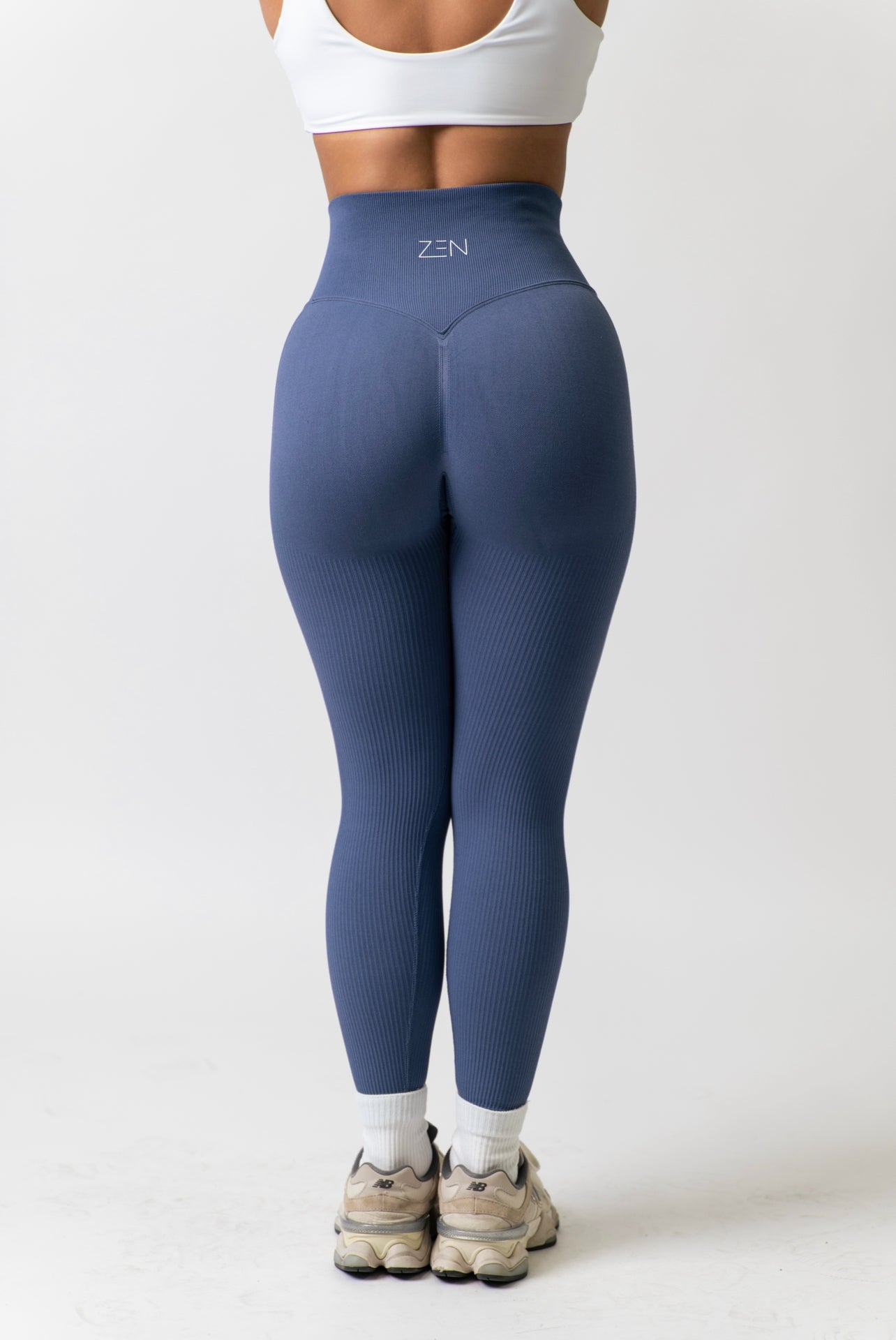 Ribbed Comfort Leggings Navy