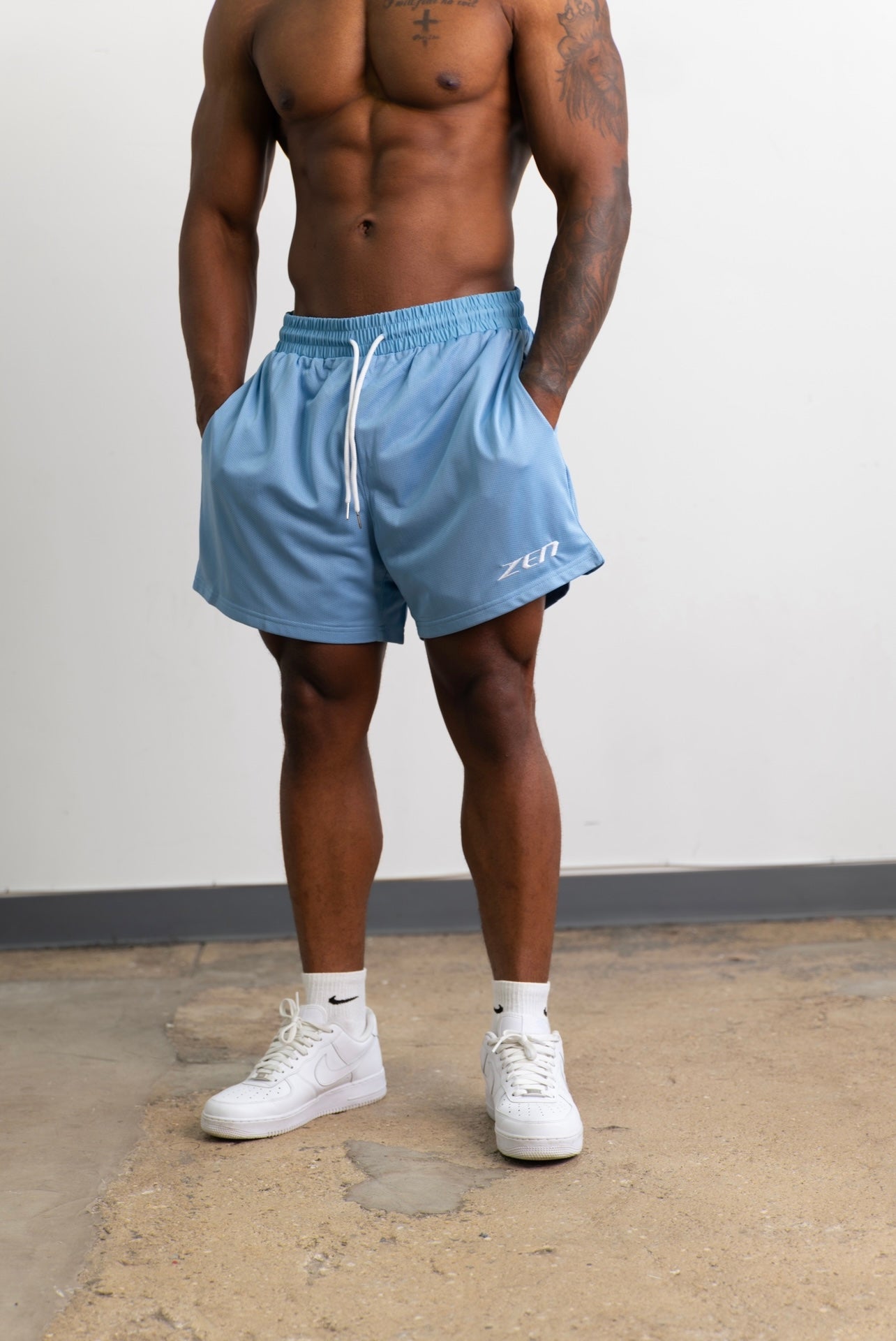 Standard Mesh Shorts Carolina Blue